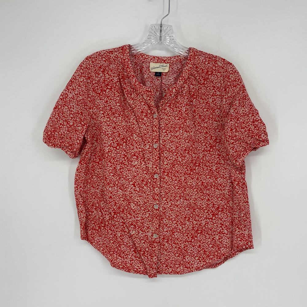 Universal Thread Short Sleeve Button-Up Top Size Small - Picture 2 of 6